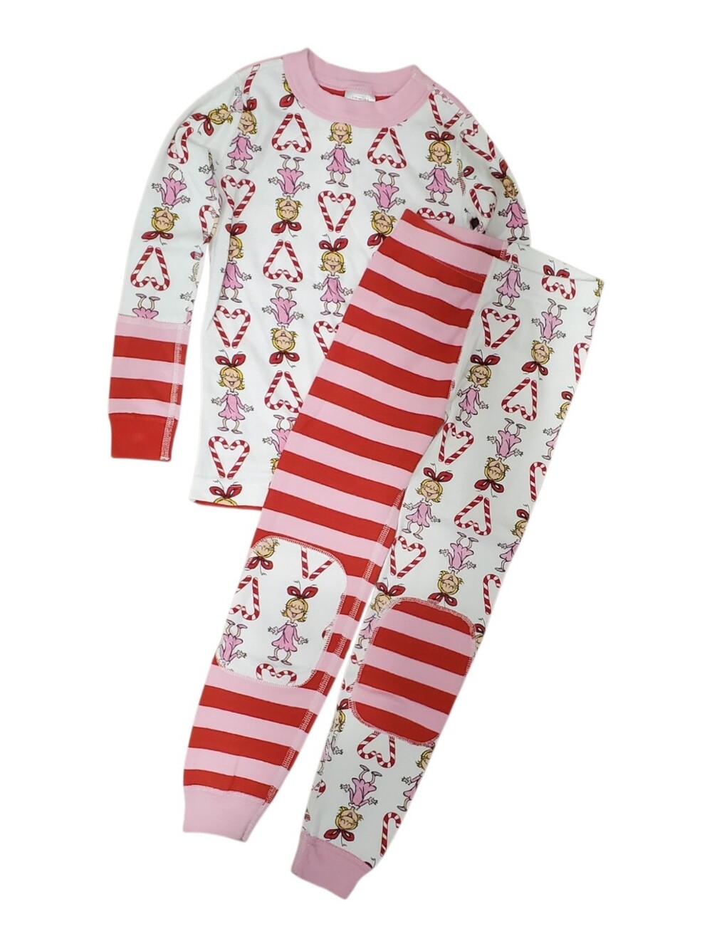 Hanna Andersson Dr. Seuss Cindy Lou Who Candy Cane Pajamas Set Size 5